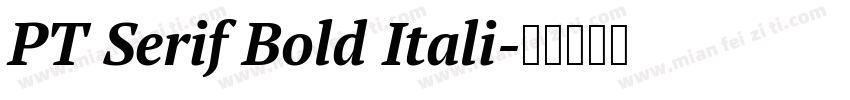 PT Serif Bold Itali字体转换